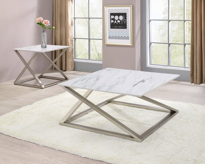 Zurich - 3 Piece Occasional Table Set - White