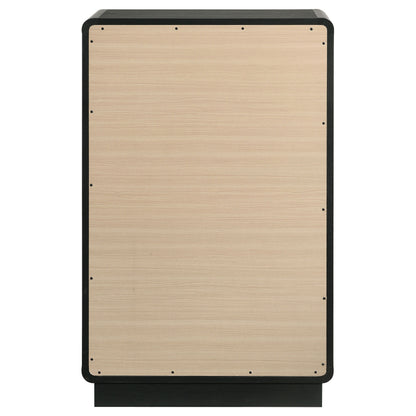 Cavelle - 5-Drawer Chest Of Drawers - Black