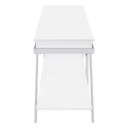 Marcia - 1-Drawer Wood TV Stand - White High Gloss