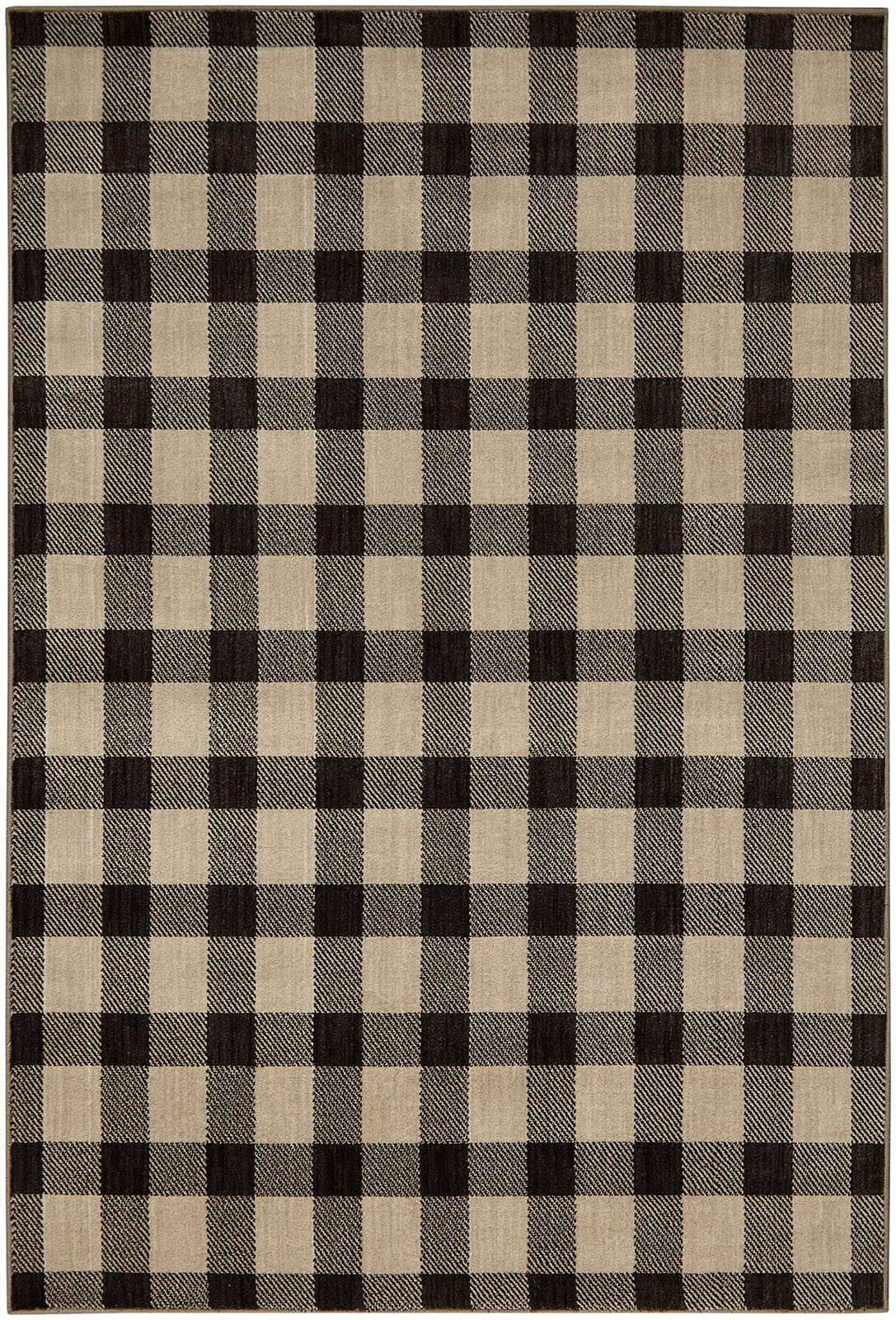 Kendrick - 5' x 7' Plaid Area Rug - Gingham Onyx