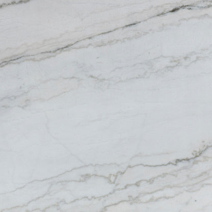 Vida - White Marble Top Dining Table - Dark Brown