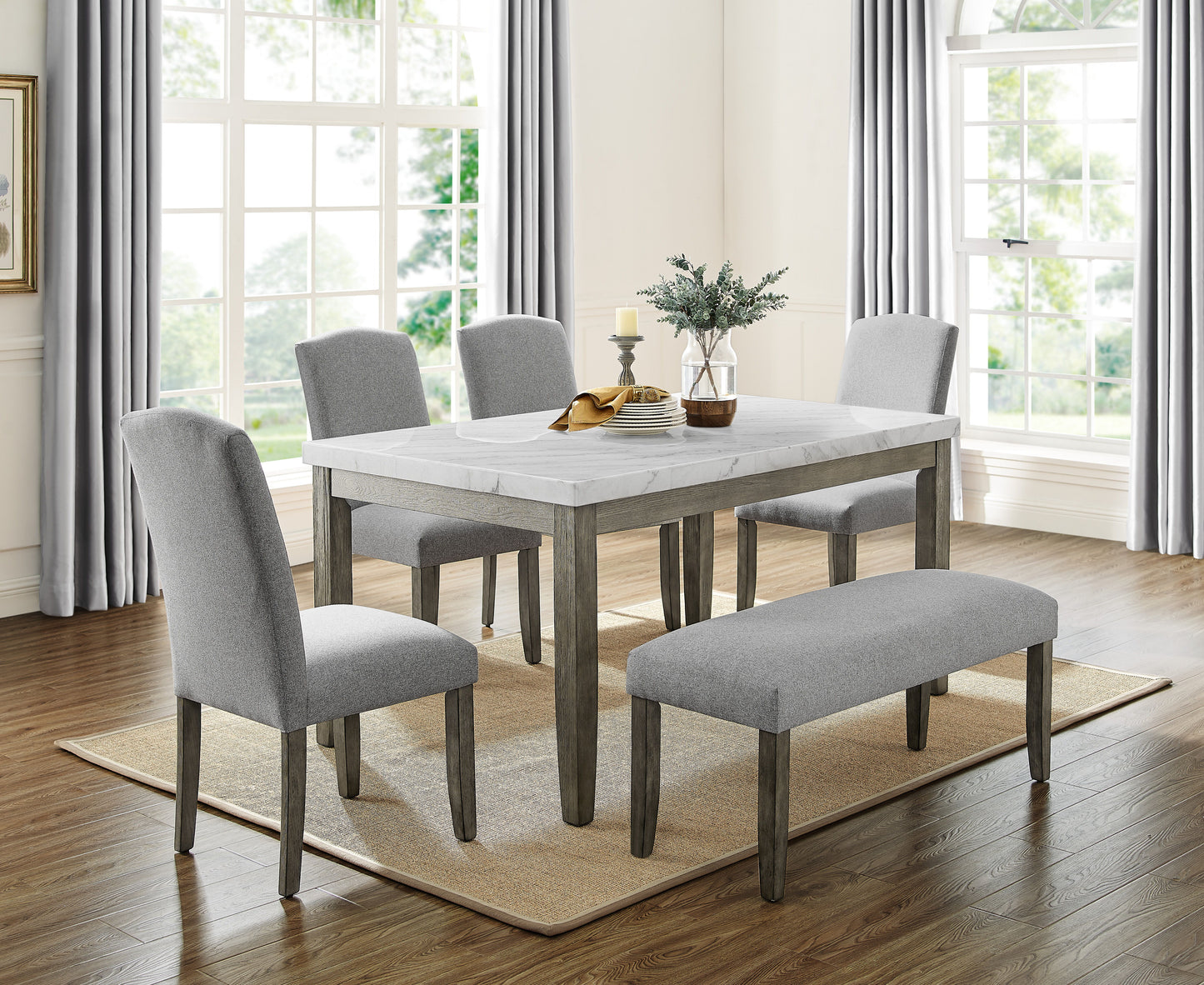 Emily - Guangxi White Marble Top - White