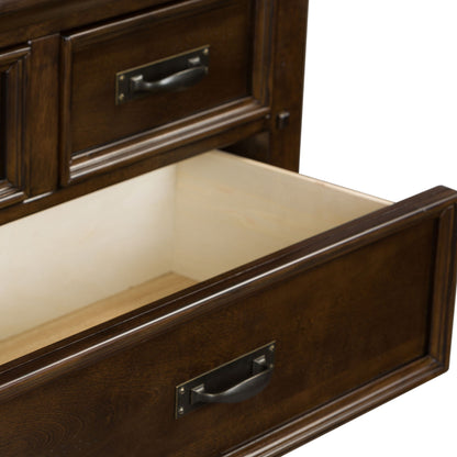 Saddlebrook - 6 Drawer Chest - Dark Brown
