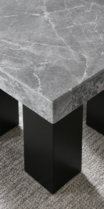 Camila - Square Counter Dining Set - Gray Top