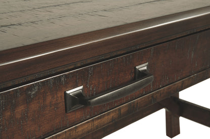 Baldridge - Rustic Brown - Home Office Large Leg Desk